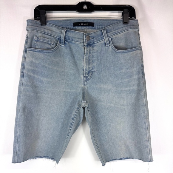 J Brand Denim - J Brand high rise light blue denim cut off jean shorts - size 31